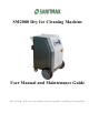 SANITMAX SM2000 User's Manual And Maintenance Manual