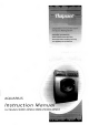 Hotpoint AQUARIUS WM62 Instruction Manual