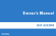 Honda ACCORD 2021 Owner's Manual