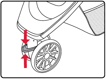 Operation - Using the Front Wheel Swivel Lock