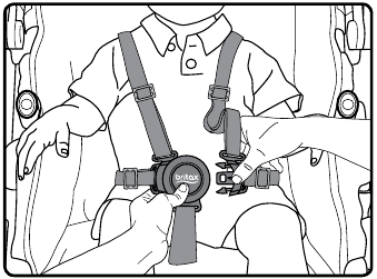 Securing Your Child - Step 2 - Fasten the harness