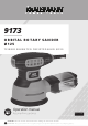 KRAUSMANN 9173 Operation Manual