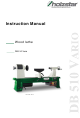 Holzstar DB 510 Vario Instruction Manual