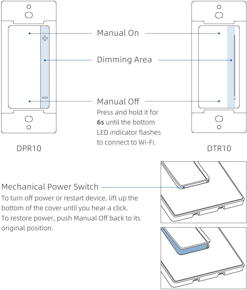 ELEGRP DPR10, DTR10 Smart Dimmer Switch Manual ManualsLib