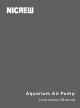 NICREW Aquarium Air Pump Instruction Manual