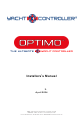 Yacht Controller OPTIMO Installer Manual
