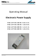 honle uv-technik EVG UVT 40-150 W 0.8-1.5 A Operating Manual