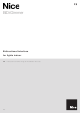 Nice BiDi-Dimmer Instructions And Warnings For Installation And Use