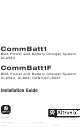 Altronix CommBatt1F Installation Manual