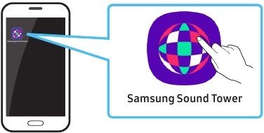 Launching the Samsung Sound Tower App