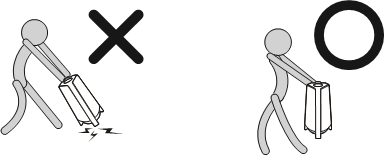 When moving the product