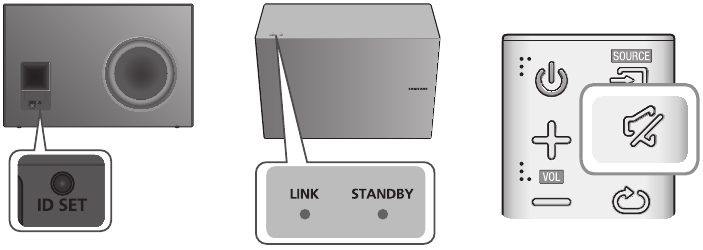 Connecting to the subwoofer manually
