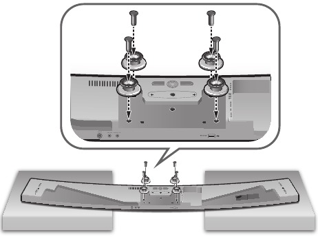 Wall mounting the soundbar - Step 2