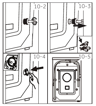 Dismantle the transportation bolts