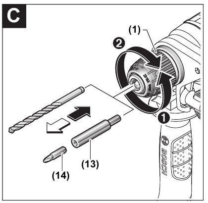 Changing the Tool - Keyless Chuck