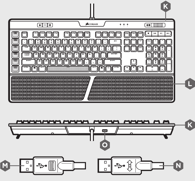 Corsair K95 RGB PLATINUM - Keyboard Manual | ManualsLib