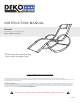 DEKO LIVING Rossio COP20202 Instruction Manual