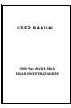 Zlpower PVM Plus 3KW24VDC User Manual