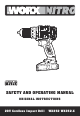 Worx Nitro WX352.4 Safety And Operating Manual