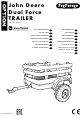 Peg-Perego John Deere Dual Force TRAILER Use And Care Manual