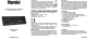 Hamlet KU200 BUSINESS KEYBOARD Manual