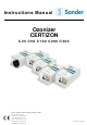 Sander CERTIZON C300 Instruction Manual