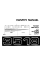 Alpine 3518 Owner's Manual