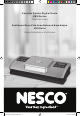 Nesco VSS Series Care/Use Manual