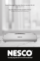 Nesco VS-01 Care/Use Manual
