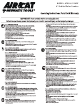 Air cat PNEUMATIC TOOLS 6700-6-336CV Operating Instructions & Parts List
