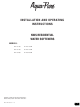 3M Aqua-Pure NWS Series Installation And Operating Instructions Manual