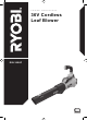 Ryobi RBL360HP Original Instructions Manual