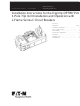 Eaton Digitrip OPTIM 550 Instruction Leaflet