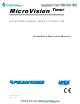 Idex PULSAFEEDER MicroVision Timer MVT2XX-CZXXX Installation & Operation Manual