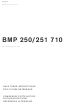 Gaggenau BMP 250 711 Instructions Manual