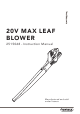 VonHaus 2515068 Instruction Manual