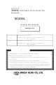 RIKEN RX-415 Operation Manual