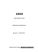 Yamato YW125Y 2009 Series Service Manual