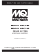 MULTIQUIP HBC25B Operation And Parts Manual