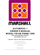 Marshall Amplification AUTOBROIL 126B Owner's Manual