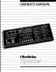 Oberheim Xpander Owner's Manual