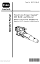 Toro Flex-Force Power System 51827 Operator's Manual