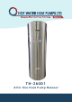 HOT WATER HEAT PUMPS TH-260D1 Manual
