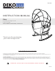 DEKO LIVING Eden COP20210BWN Instruction Manual