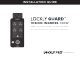 Lockly Pro GUARD VISION INGRESS 303W Installation Manual