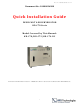 Amphenol RFS Technologies KD-C70 Series Quick Installation Manual