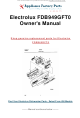 Frigidaire Gallery FDB949GFT0 Use & Care Manual