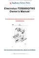 Frigidaire Gallery FDB989GFW0 Use & Care Manual