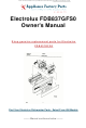 Electrolux FRIGIDAIRE Gallery 700 Series Use & Care Manual