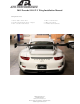 APR PERFORMANCE 2015 Porsche 991 GT-3 Wing Installation Manual